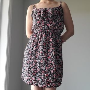 Smart Set Floral Black Spaghetti Summer dress